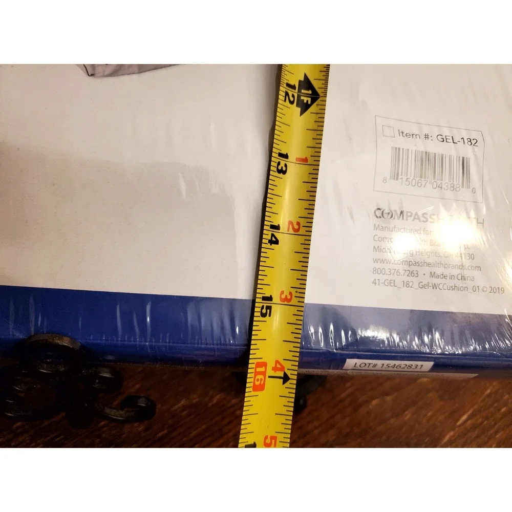 Meridian GEL-182 16x18x2 Gel Wheelchair‎ Cushion Water Resistant- Sealed